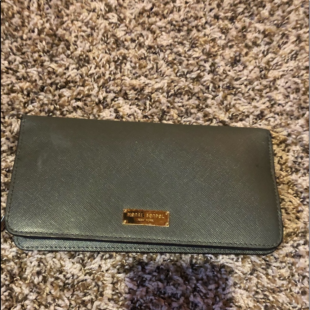 Olive Green Henri Bender Tote bag and wallet